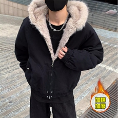 现货高品质美式高街冬季重磅硬挺短款座山雕毛领棉衣男女加厚外套，男装棉衣，电商A486