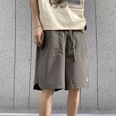 短裤男款夏季薄款篮球运动透气宽松沙滩裤休闲五分裤D10877-P35，男装牛仔裤，星座1008