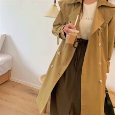 秋款·韩版两穿风衣，女装风衣，郭郭家