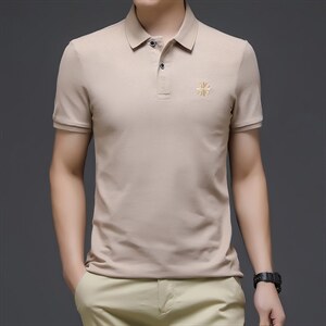 POLO衫男2023夏季纯色休闲简约时尚翻领体恤夏天中青年短袖套头,男装T恤,电商B212（原钱塘6029）