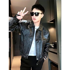 1506-1/JL11/P67凯美拉皮百搭时尚宽松夹克男女款情侣夹克潮牌，男装夹克，星座1506-1