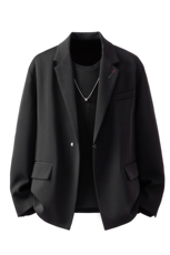 简约刺绣金属扣设计休闲西装大码M-5XL韩版西服XF78085P85控128，男装西服，星座227-7