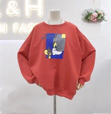 大版加绒加厚卫衣，女装卫衣/绒衫，IEC