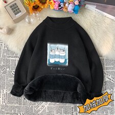 M18148-P45加绒款-P65半高领毛衣男士大码针织衫男毛线衣男，男装针织衫/毛衣，电商A040