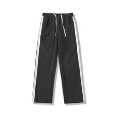 美式春季侧边条纹拼接休闲卫裤男直筒运动裤A166-K741-P50控78，男装休闲裤，电商A166