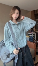 图300克加厚德绒设计感撞色条纹冬季打底衫男女长袖T恤P38，男装T恤，电商C306-1