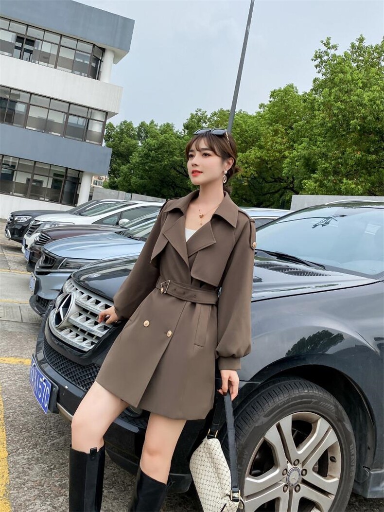 时尚风衣，女装风衣，湘怡服饰