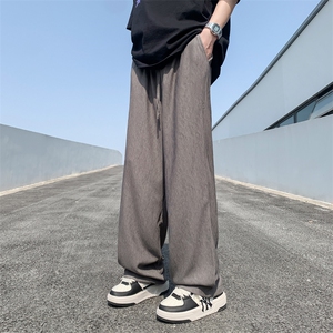 春夏季美式高街宽松直筒裤潮牌小众设计感休闲裤男款 K6378-P32图片