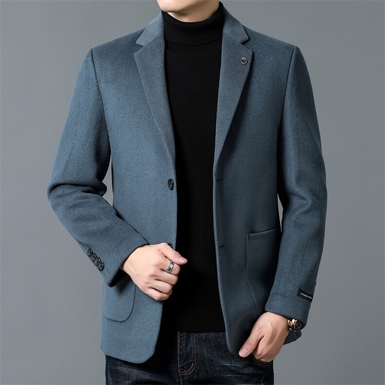 DZ93308钱塘2020-3冬季厚款商务休闲简约中年男士百搭西服P280，男装西服，钱塘207-3