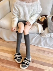 2025秋冬百搭时尚简约羊毛小腿袜，袜子，慕洵羊绒