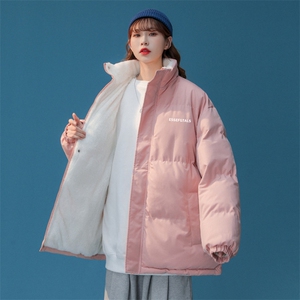 ！2023冬季新款男女同款棉衣情侣中性风立领棉服MY101特P78图片