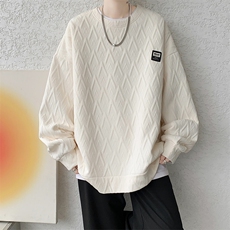 现货DSA059-WY7871-P45控68重磅提花新款面料高品质圆领大码卫衣，男装卫衣，电商A059