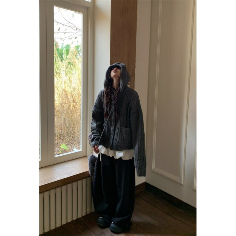 网秋冬新款针织开衫外套男宽松百搭提花情侣毛衣B73-P60,男装针织衫/毛衣,星座910-1
