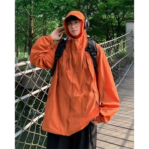 连帽防晒衣男夏季薄款宽松休闲情侣装透气防晒服外套 HT80图片