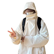 防风防水！棉衣男冬季防水冲锋衣男连帽棉服棉袄外套CP22JM-P100，男装夹克，电商B371
