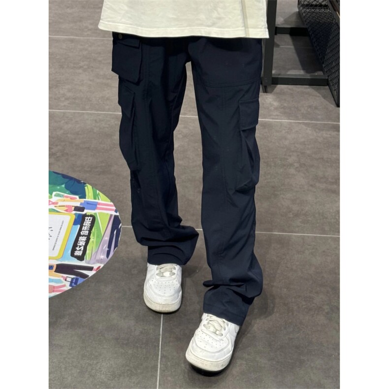 美式07qwer藏蓝色伐木冲锋裤子男冰丝速干尼龙夏薄款藏青色工装裤,男装工装外套,星座1007（原301D）