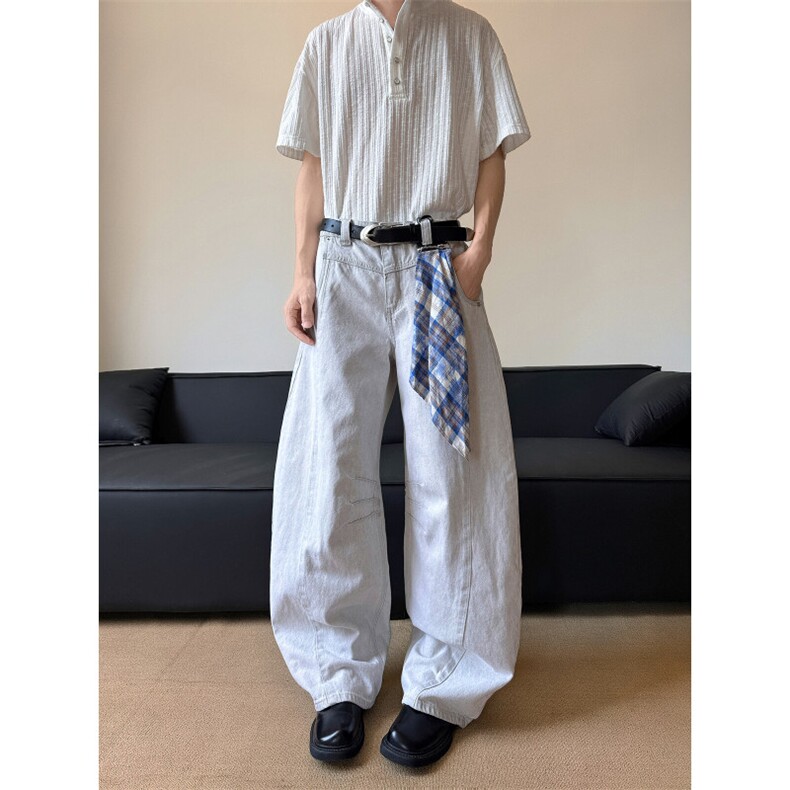 港风潮男新个性字母牛仔裤嘻哈ins潮高街潮流痞帅长裤N2270-P53,男装牛仔裤,星座308B-2