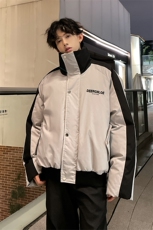 405A美式高街撞色短款棉服加厚立领面包服MY24919-P125控158，男装棉衣，星座405A