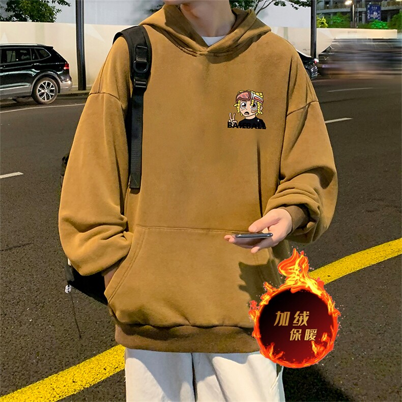 直播品质500克重磅美式做旧水洗卫衣SL1531-常规特P55加绒特P65,男装卫衣,电商A486