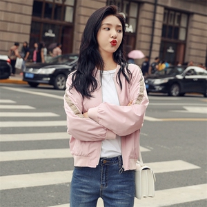 外套女春秋季26新款韩版时尚潮流刺绣夹克棒球服182-1805P90K138图片
