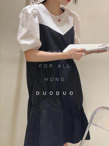 棉布连衣裙，女装连衣裙，虹朵朵