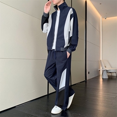 春秋季冲锋外套男款夹克男装中学生潮流拼接套装TZ0571-P113，男装休闲套装，星座308B-2