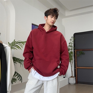 抖音得物二开 26春装美式高街短款廓形连帽卫衣男女外套LM01图片
