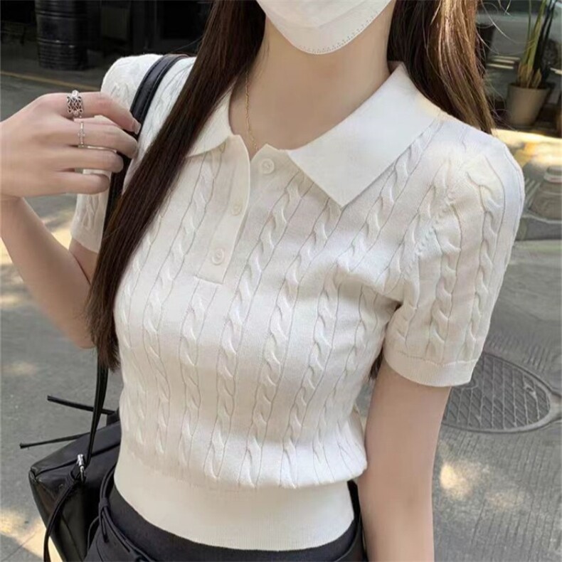 2025夏季新款宽条纹短袖,女装T恤,锦瑟羊绒