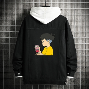 牛仔夹克男大码牛仔外套男茄克 NJ77200-P60 加绒款-P75图片