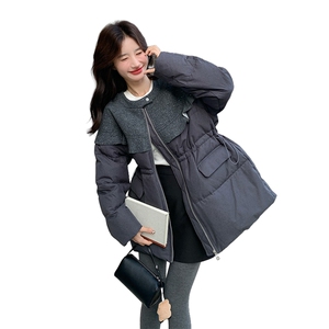 现货热卖25冬新新年衣烟灰色羽绒服2D044-2526-P280-K418图片