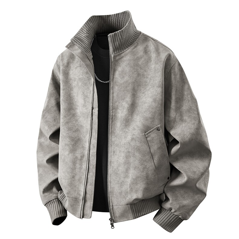 2026春季新款得物品质休闲皮夹克飞行服皮衣男防外套26183-60,男装夹克,星座1402-2