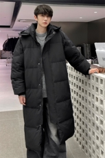 情侣棉服男冬季新款港风宽松连帽长款保暖外套YR921-P190，男装棉衣，星座214-3