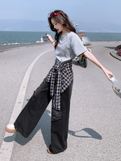 2025年夏季新品现货休闲时尚潮流度假风三件套，女装套装/套裙，臻衣坊