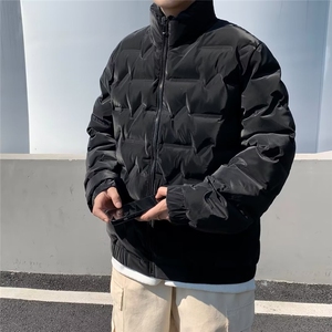 美式棉服男冬季痞帅宽松面包服外套潮牌设计感棉衣图片