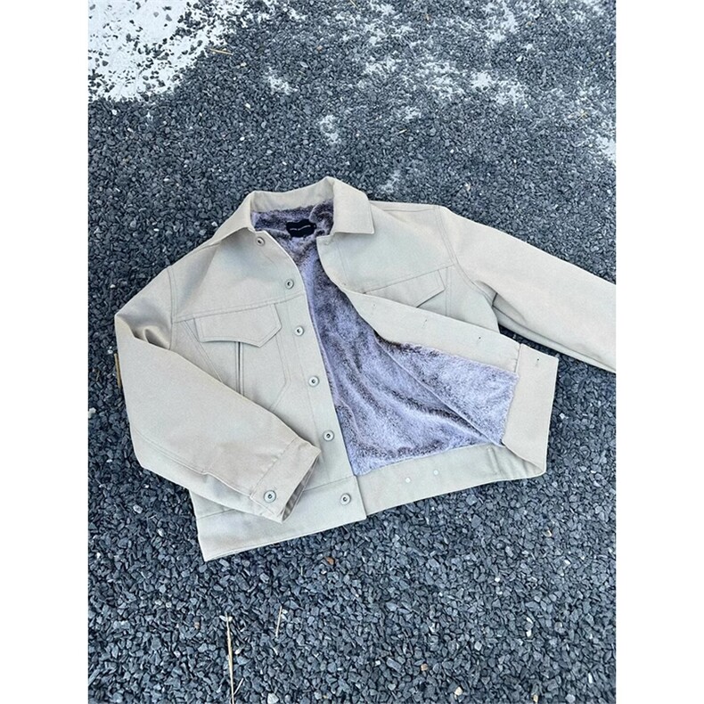 (非揭阳货)水洗帆布加绒军布仿兔毛夹克棉服男XZ514-2-MY34-P148,男装棉衣,星座514-2(原B239)