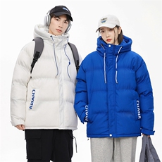 新款冬季棉衣潮牌刺绣羽绒棉服情侣加厚棉袄外套A436-7713-P100，男装棉衣，电商A436