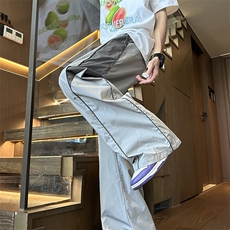 美式复古运动裤2026新款男夏季撞色机能户外宽松冰凉感潮K32P58，女装休闲裤，电商A335-1（原A458）