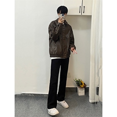 B221美式ins高街暗黑小众修身弹力休闲牛仔裤LK23010-P60控78，男装牛仔裤，电商B221