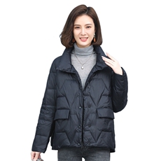 2022冬季新款女装时尚休闲保暖宽松舒适亮面羽绒服女，女装羽绒服，叶笙衣