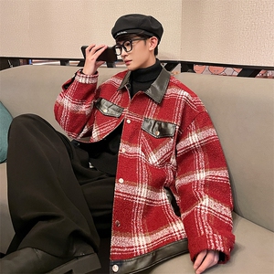 秋季新款男士格子夹克韩版简约外套上衣服 A071-JK09-P110图片