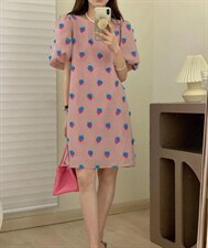 立体花绣花连衣裙，女装连衣裙，欧妮卡蒂蔓