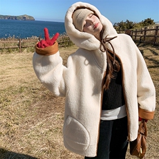 已出大货皮毛一体外套6532P215K318，女装短外套，2D001
