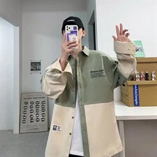 长袖衬衫春款男港风潮流C2117P40图片