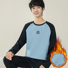 男士秋衣秋裤休闲薄款保暖内衣套装两件套TZ2511-P45，男装棉衣，星座310B-3