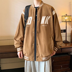 2026秋冬新款棒球服灯芯绒飞行员夹克外套男JK911-P80-控118，男装夹克，电商A021
