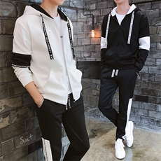 春季新款男士卫衣连帽韩版潮流帅气外套休闲运动套装DS156TP65，男装卫衣，电商A102