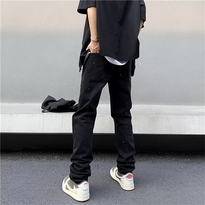 美式牛仔裤男春秋新款休闲直筒裤K2526P45,男装牛仔裤,星座1116-2