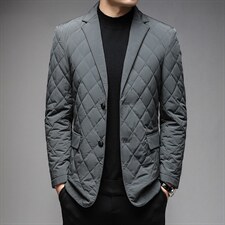 时尚潮流宽松中年男士2023新款商务休闲男装百搭外套上衣纯色西服，男装西服，电商B212（原钱塘6029）