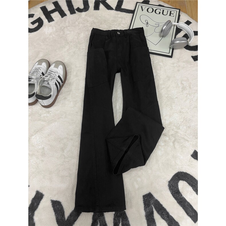 B221 美式ins高街宽松直筒洗褪工装休闲牛仔裤 LK25611-特P48控88图片