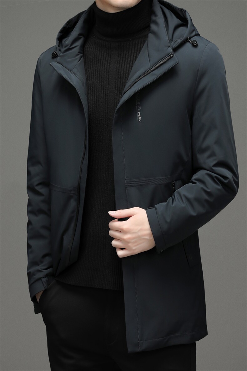 2021中青年灰鸭绒羽绒服男冬季休闲中年爸爸装外套XXH2153-P260,男装羽绒服,电商B212（原钱塘6029）